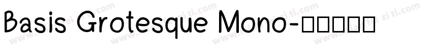 Basis Grotesque Mono字体转换